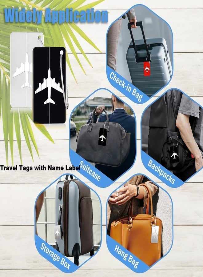 Vaximel Stainless Loop Anti-Break Metal Luggage Tags Travel Identify ID Label Suitcase Tag Quickly Spot Luggage Suitcase Bag Travel Accessories (1 PCS Metal Luggage Tags) - Image 5