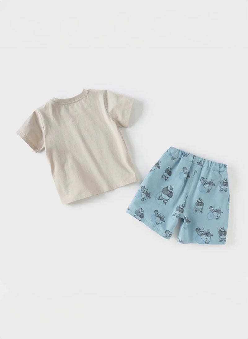 Dave & Bella Kung Fu Panda Short Set - Image 3