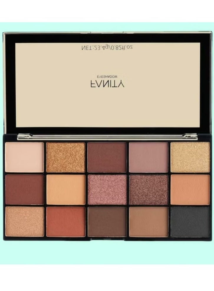 فانيتي لوحة ظلال العيون مكونة من15 لوناً متعدد الألوان