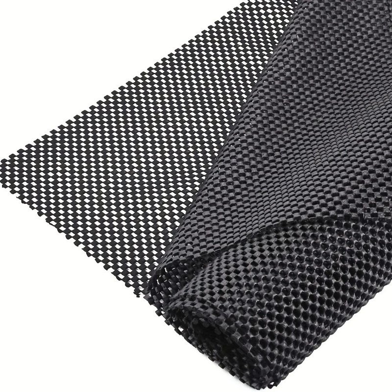 Grey Non-Slip PVC Mesh Mat 62.99x39.37 Inch for Drawer Floor Boot - Image 1