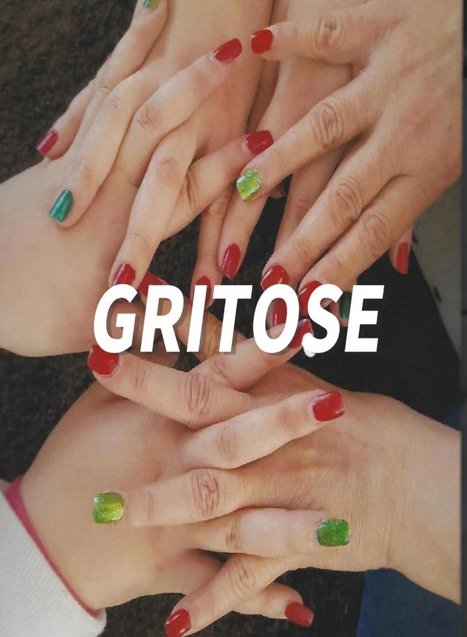 GRITOSE 24Pcs Short Square Press on Nails 3D Flower Fake Nails Orange Full Cover False Nail with Moon Sun Flower Rhinestone Design Artificial Acrylic Nails Press ons Reusable Stick on Nails for Women - Image 5