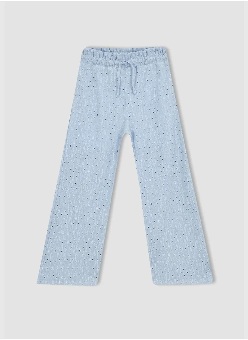 ديفاكتو Girl Wide Leg Knitted Trousers