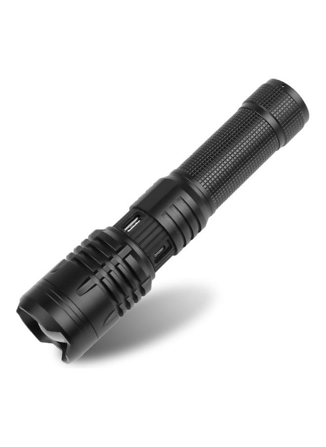 Y&D USB Charging With Output Zoom Flashlight Black 18x4.5x3.5cm  - Image 1