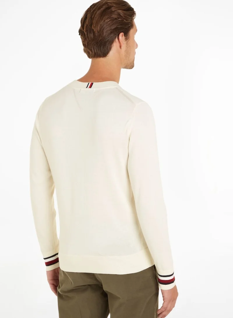 TOMMY HILFIGER Logo Crew Neck Sweater