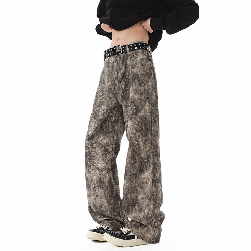 Unisex Classic Denim Jeans Loose Fit Daily Outdoor Wear - Image 1