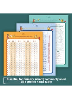 First Grade Stroke Stroke Order Chinese Character Radical Wall Chart Poster Stroke Stroke Order Basic Knowledge Of Literacy Chinese Characters-Color:50x 70cm Regular Size-Specification:【radicals】+【strokes】+【stroke Order Rules】