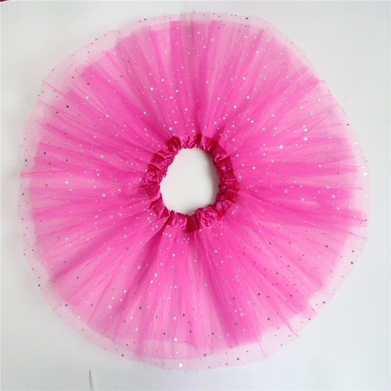 Rysly Store Girls Sparkle Tutus Princess Ballet Dance Layered Tulle Tutu Skirts,2-8T - Image 4