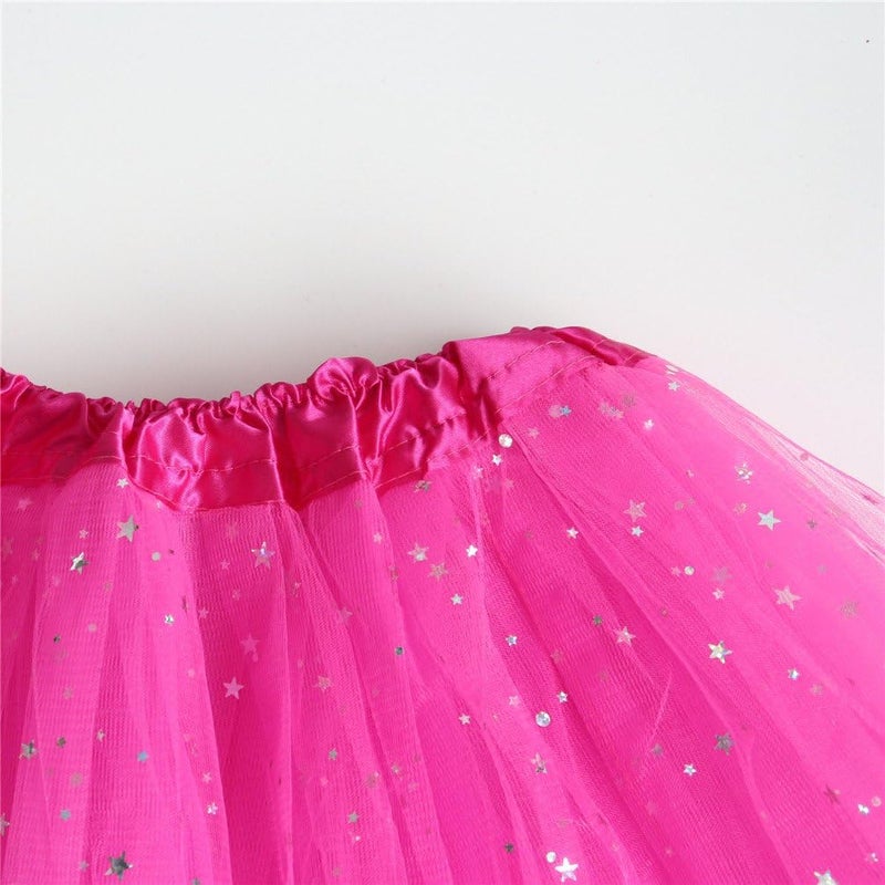 Rysly Store Girls Sparkle Tutus Princess Ballet Dance Layered Tulle Tutu Skirts,2-8T - Image 3