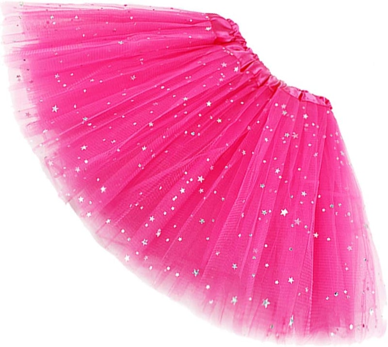 Rysly Store Girls Sparkle Tutus Princess Ballet Dance Layered Tulle Tutu Skirts,2-8T - Image 1