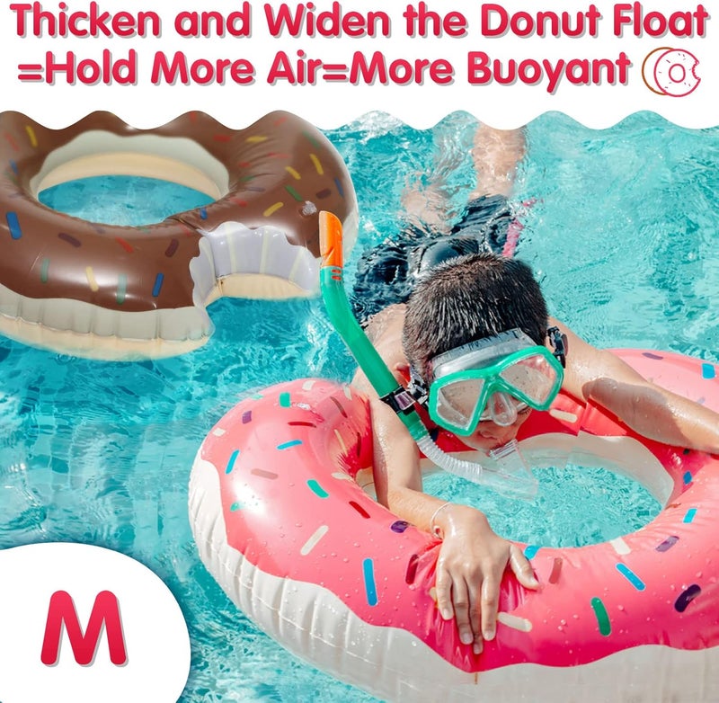 DMAR Donut Pool Float - Donut Tube & Ring for Beach & Pool - Image 5