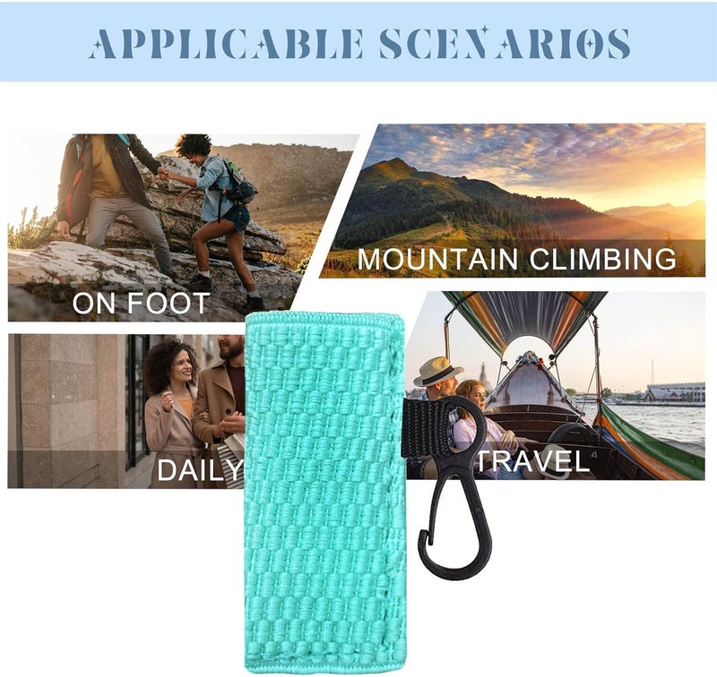 Lip Balm Holder Keychain Single Clip on Keychain Sleeves Holder Pouch Tight-Knit Elastic Lipstick Key Chain Holder