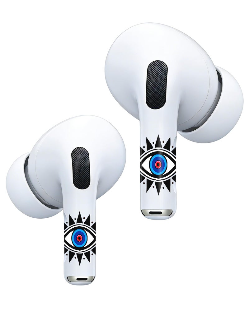 RockMax for AirPod Pro 3 Skin, Universal Evil Eye Decal Stickers for AirPod 1/2/3/4 and Air Pod Pro 1/2/3, Durable, Easy to Identify, Ideal Gift for Women and Men, Case Friendly - Image 1