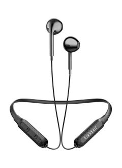Earldom BH75 Magnetic Bluetooth Earphones Sports Hanging Earbuds with Stereo Mic, Black 