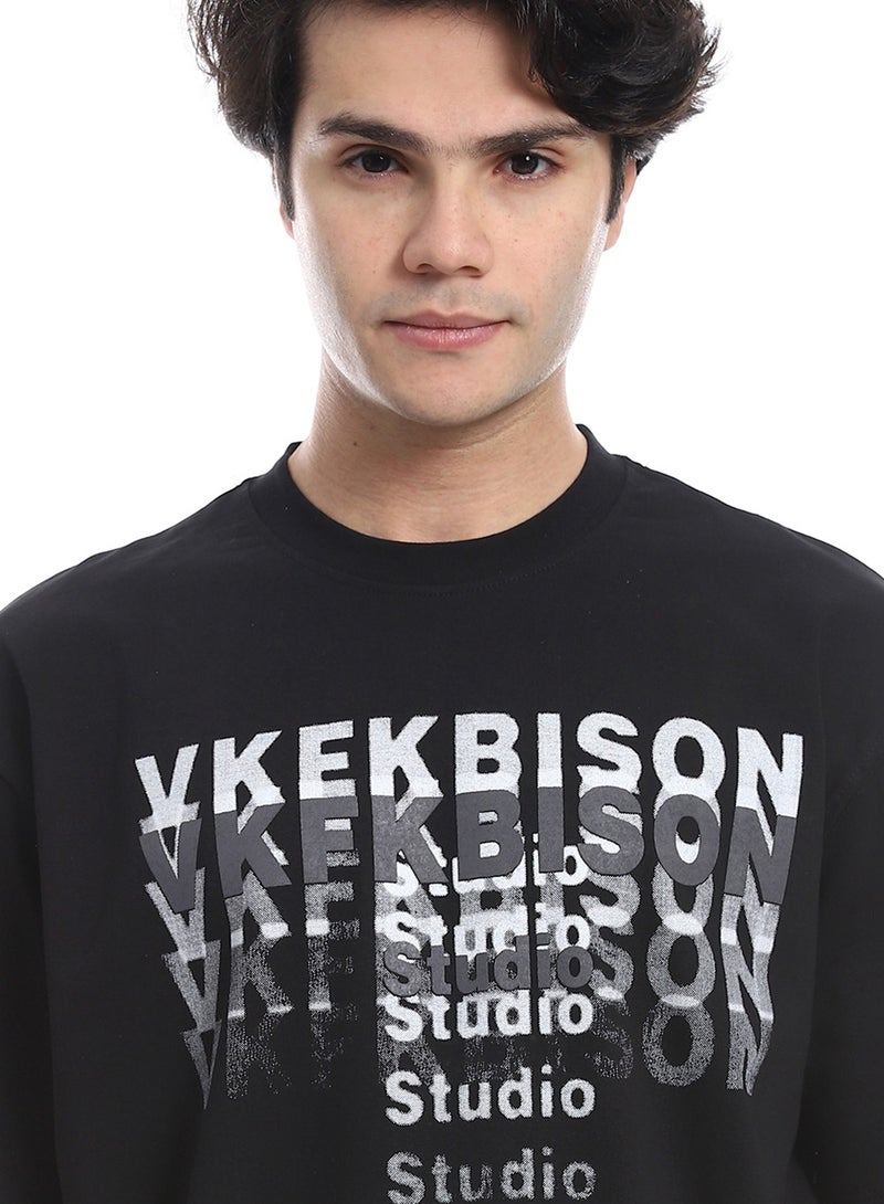 White Rabbbit Printed Pattern Comfy Slip On T-Shirt  - Image 4