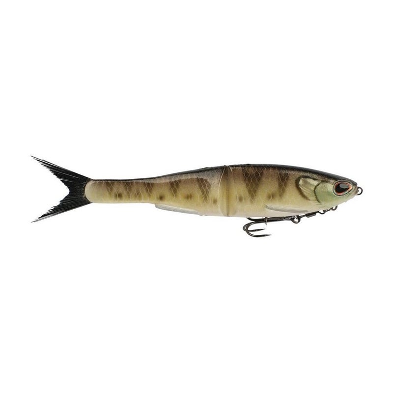 Berkley PowerBait Nessie Glide Bait Perch 9 in Fishing Bait with Irresistible Flavor Soft Swimbait Ideal for Bass Fishing Equipped with Fusion19 Hook