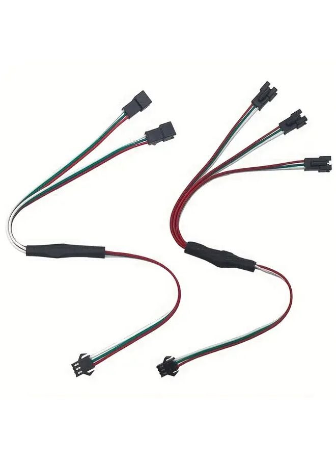 1 قطعة كابل موصل SM 3 دبوس ذكر وأنثى طرفي لـ WS2812B WS2811 - Image 2