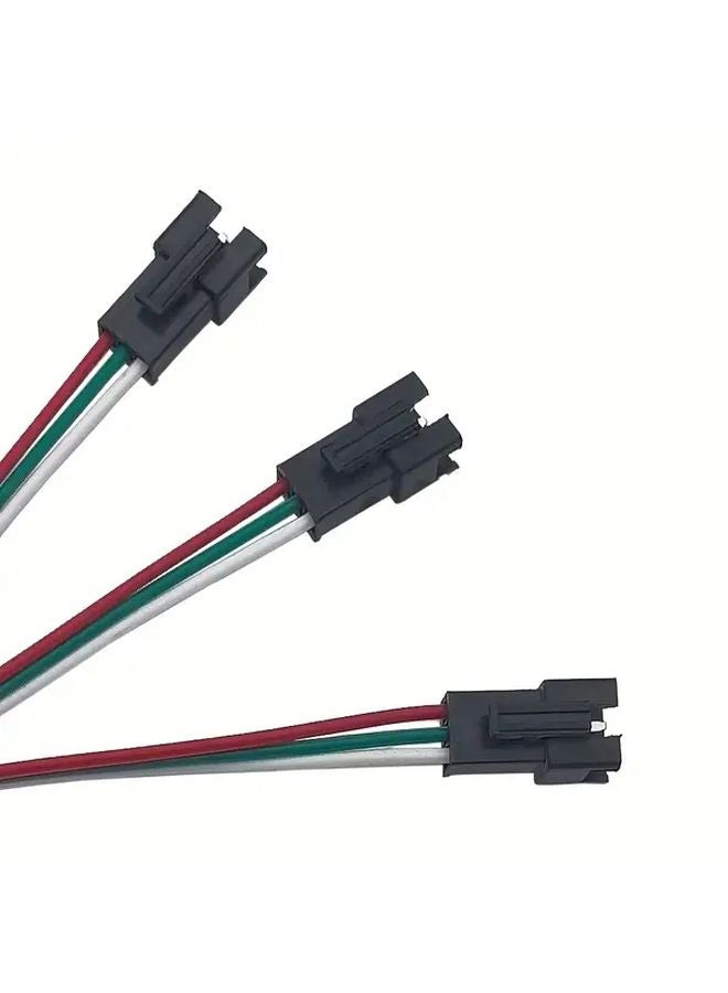 1 قطعة كابل موصل SM 3 دبوس ذكر وأنثى طرفي لـ WS2812B WS2811 - Image 4