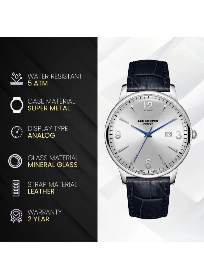Lee Cooper  Men's Leather 3H Watch LC08379.339 - 40 mm for Men | Best Price UAE