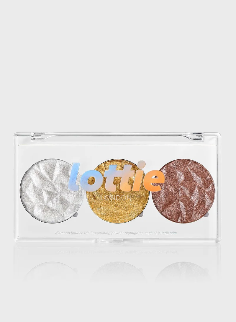 Lottie Diamond Bounce Trio 3 Shade Highlighter Palette