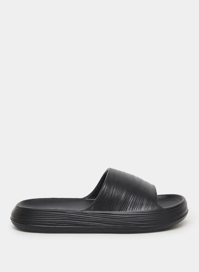 ستايلي Styli Women Black Basic Slides