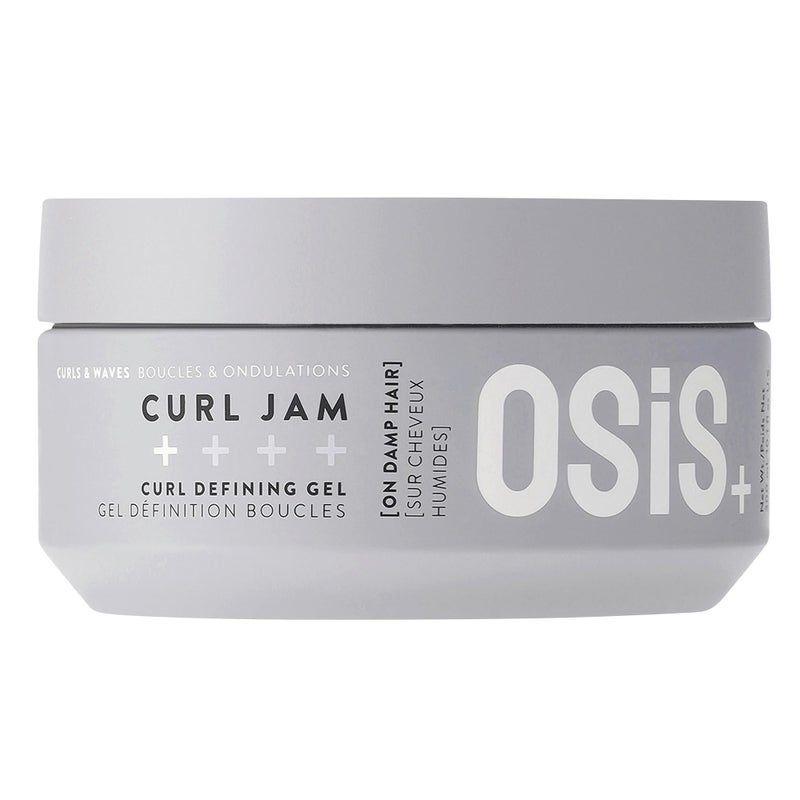 OSiS Curl Jam Curl Cream 5oz Curl Defining Cream for Curly Coily Hair Frizz Control Moisturizing Lightweight Hold Humidity Protection
