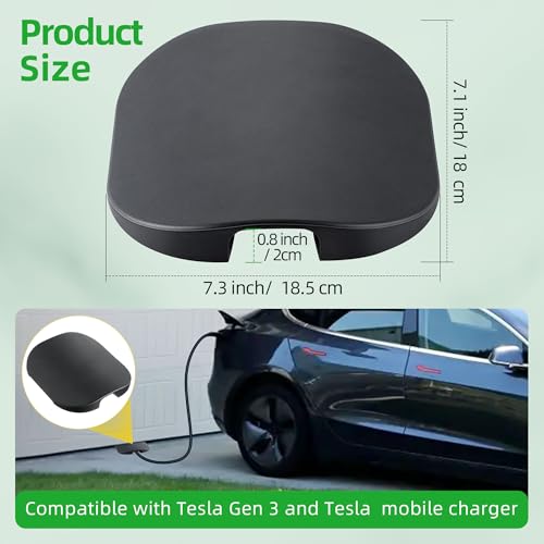 Meonum Cable Garage Door Pass Protector Compatible with Tesla Gen 3, Model 3/Y/X/S Mobile Charger, EV Cable Protector for Mobile Chargers and Wall Connectors - Image 4