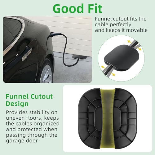 Meonum Cable Garage Door Pass Protector Compatible with Tesla Gen 3, Model 3/Y/X/S Mobile Charger, EV Cable Protector for Mobile Chargers and Wall Connectors - Image 5