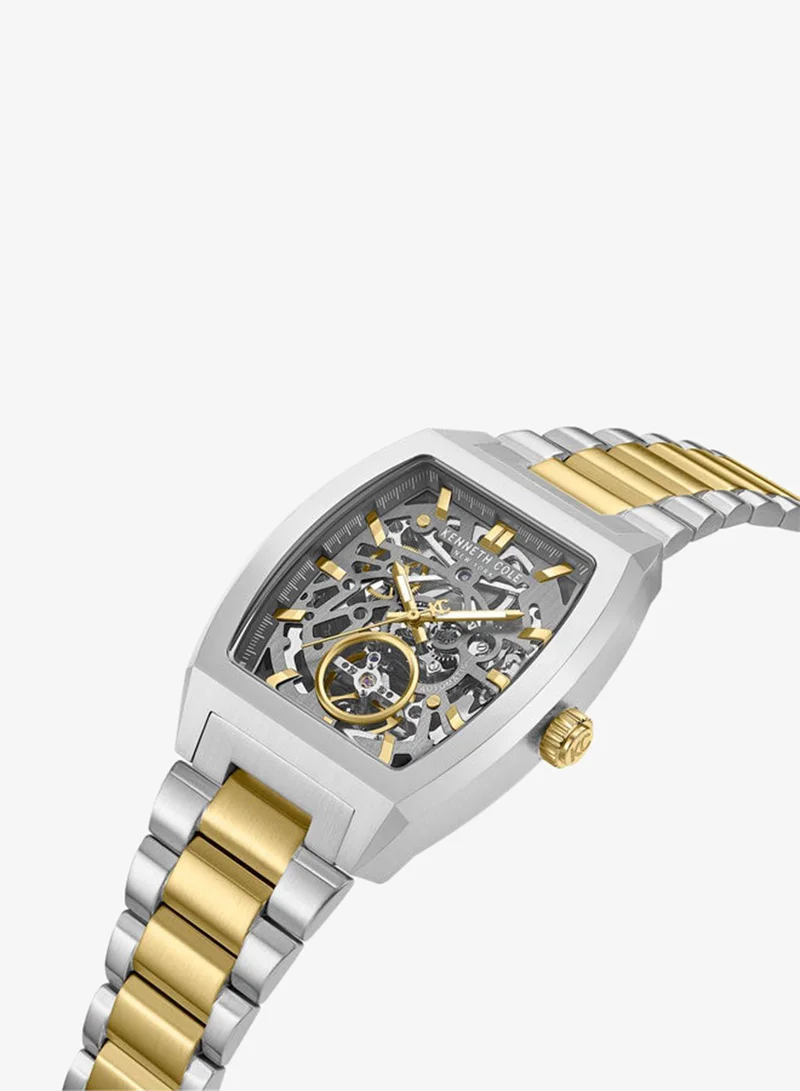 Kenneth Cole New York Gun Dial Stainless Steel Bracelet Multifunction Watch for Men, 40mm