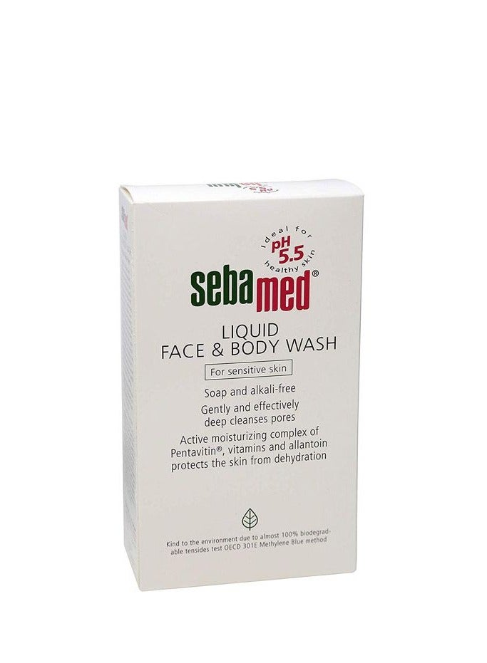 سيباميد صابون غسول سائل للوجه والجسم مرطب نشط خالٍ من القلويات، فعال بلطف، ينظف المسام بعمق 500 مل