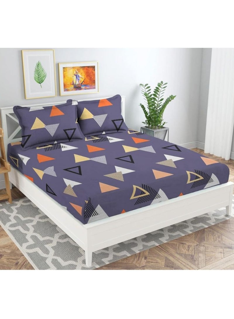 TSUMAB Bedsheet for Double Bed King Size | Double Bedsheet with Pillow Covers 