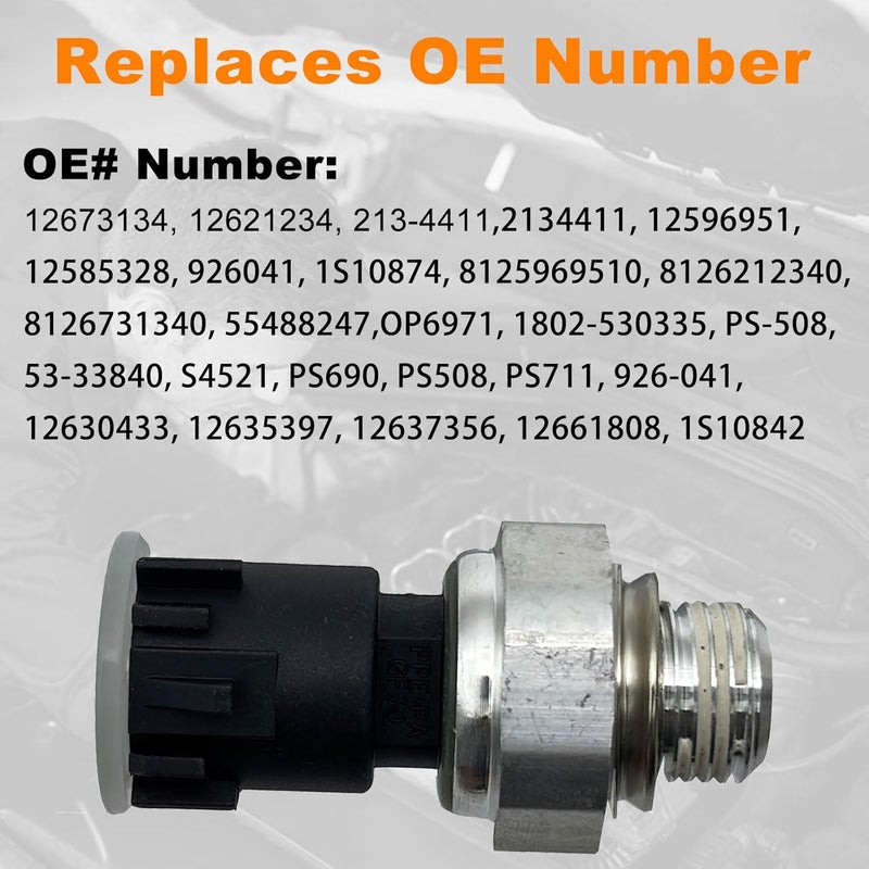 PXASU Engine Oil Pressure Switch Sensor Sender Unit for Chevrolet and GMC Vehicles - Image 3