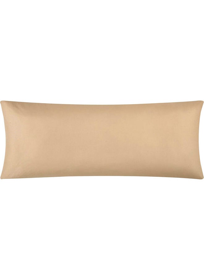 SIGNOOLA - Signoola Basics Lightweight Super Soft Easy Care Microfiber Zipper Pillow cases, Pack of 1 Piece, 50 x 170 cm,Beige color, Pillows Not Included. - Image 1