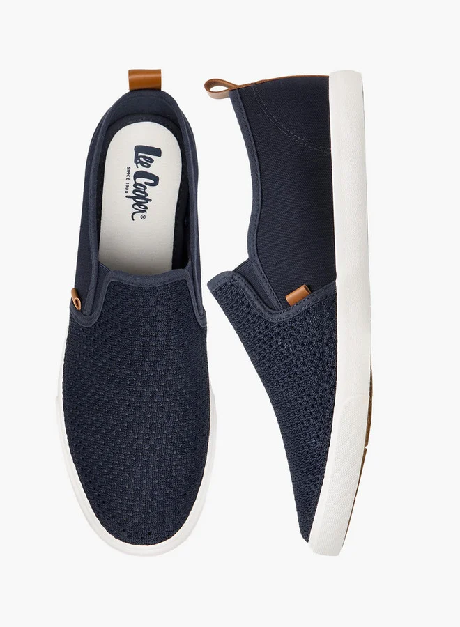 Lee Cooper Men's Mesh Textured Slip-On Loafers