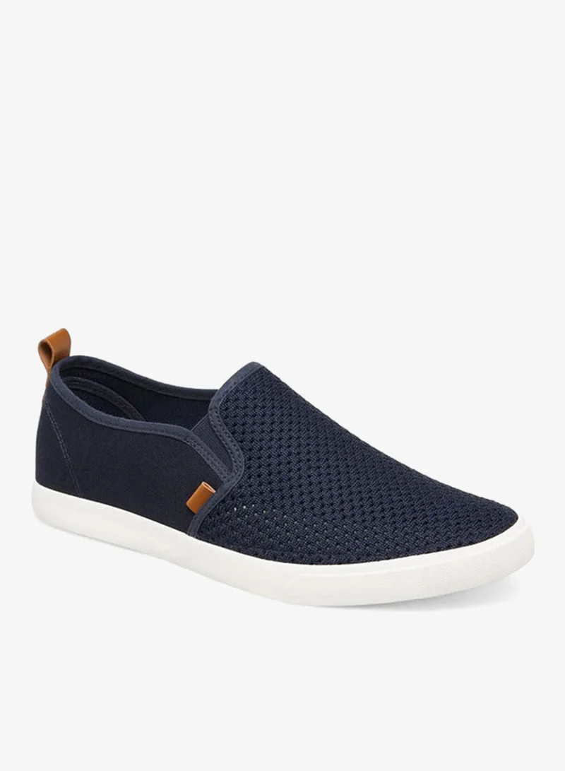 Lee Cooper Men's Mesh Textured Slip-On Loafers