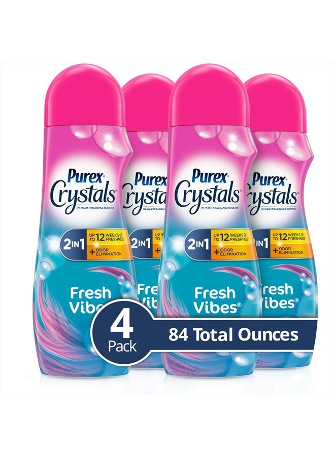 Purex Crystals in-Wash Fragrance and Scent Booster, Fresh Vibes, 21 Ounce, 4 Count  - Image 1