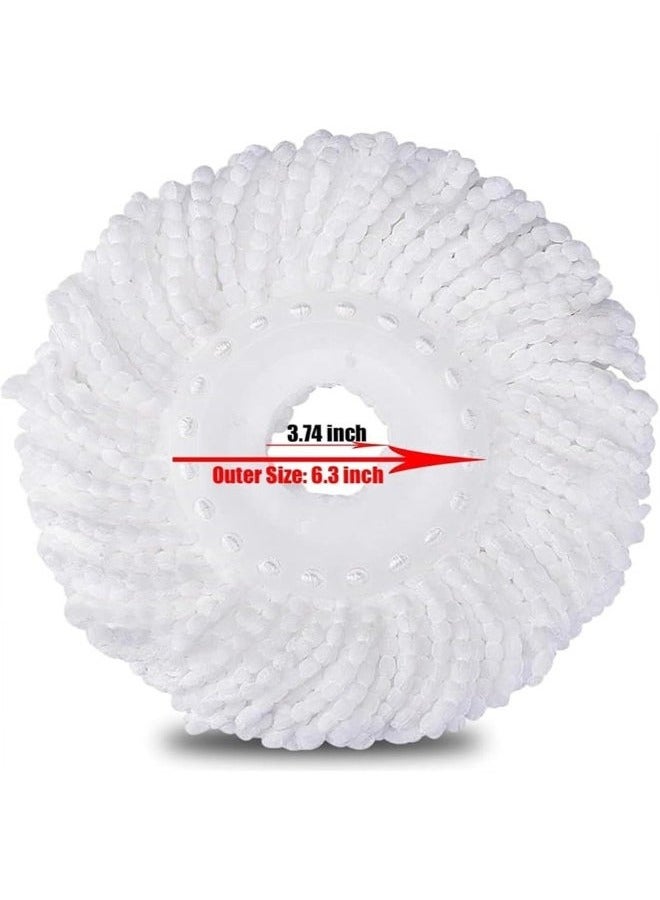 Bukela Spin Mop Head Replacement for 360 Spin Magic Mopping, 5 Pack Microfiber Spin Mop Refill Heads for Universal Round Shape Standard Size - Image 2
