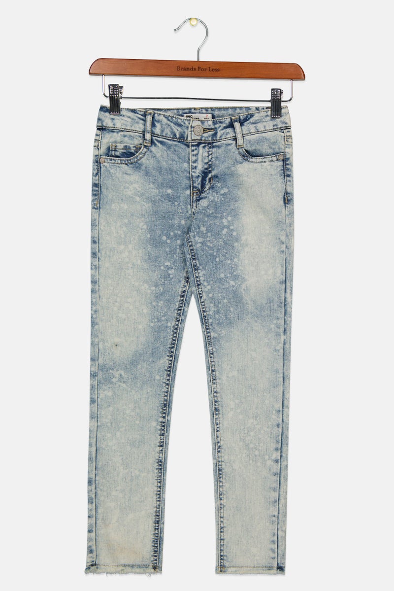 Epic Threads Kids Girl Straight Leg Washed Denim, Blue - Image 1