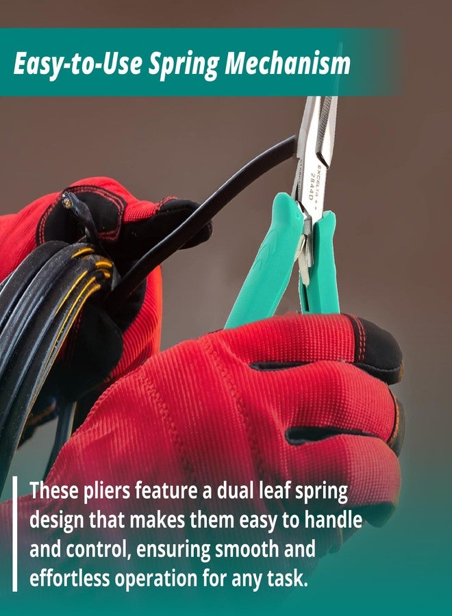 إكسلتا كماشة ذات أنف سلسلة، 5-3/4 بوصة، مسننة - Image 4