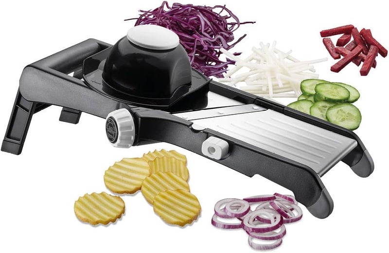 GEFU LAOLA Vegetable Slicer Adjustable Wavy Cut Pegs Slices Vegetable Cutter Stainless Steel Blades 89429 - Image 1