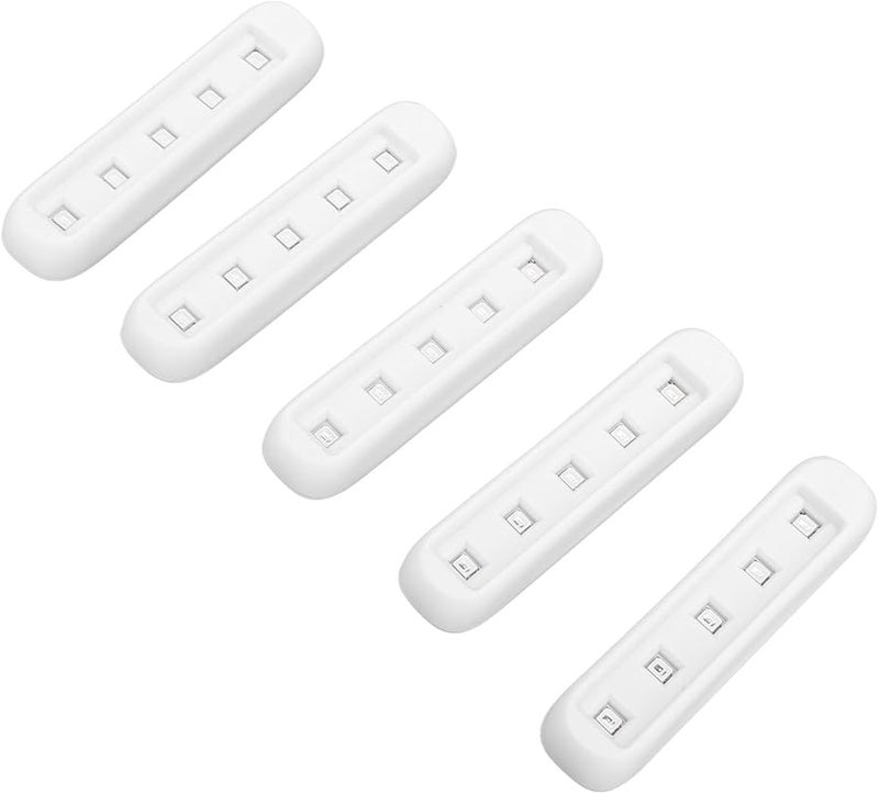 Acouto Portable USB Nail Art Lamp 5 LED Beads 395nm Light Compact Design White Rectangle - Image 5