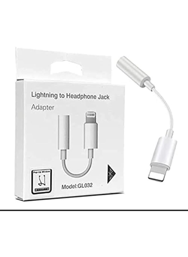 Lightning to 3.5mm Female Aux Audio Adapter and Connector for Headphones and Earphones