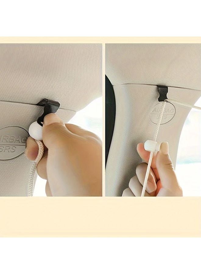 Car Privacy Curtains UV Protection Heat Resistant Polyester Mesh Beige 1pc - Image 4