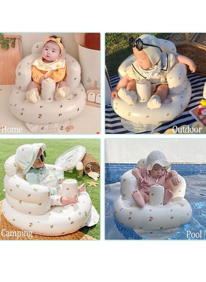 Sharpdo Inflatable Baby Chairs, Baby Inflatable Seat for Babies 3 Months and Up, Baby Inflatable Sofa with Automatic Pumping  - Image 4