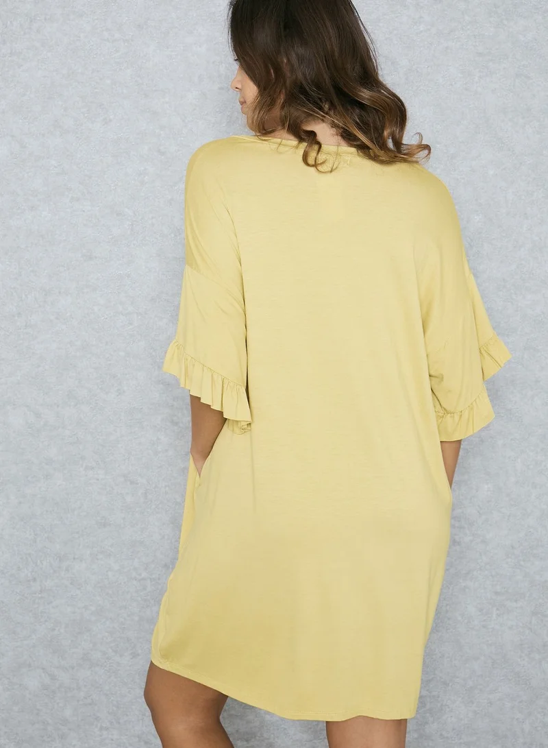 Ginger Ruffle Sleeve Dress