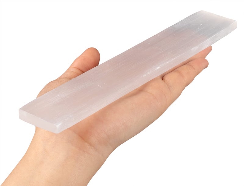 Wish Well Large Selenite Charging Plate – 7.5 Inches Selenite Crystal Plate– Ideal for Cleansing and Recharging Crystals and Healing Stones, Reiki, Meditation – Protection Crystals – Spiritual Gifts & Decor - Image 1