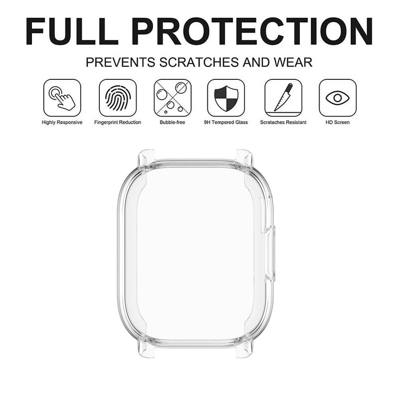 Wisely Protective Case Cover Compatible for Redmi Watch 5 Active SmartWatch Full Screen Protector Soft Case HD Clear, Transparent - Image 4