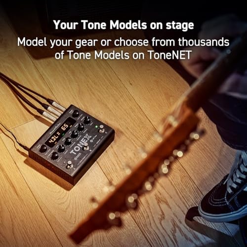 IK Multimedia TONEX Pedal: Stereo multi-effects guitar and bass pedal with 150 Presets, 15 Pre/Post FX, Tuner, Tap Tempo, Headphone Out, Software Player and Editor - Image 2
