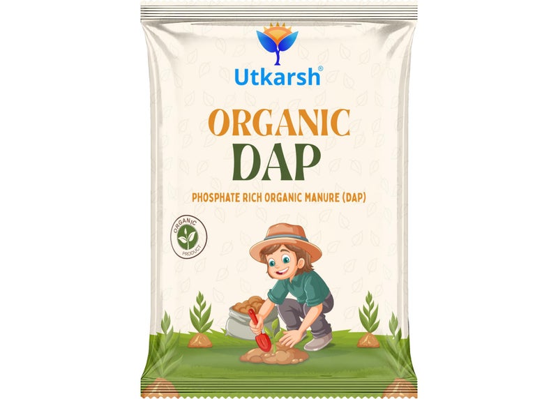 Utkarsh Organic DAP Fertilizer for Plants, Home & Garden - 400 gm Granules, 100% Water Soluble, Bio DAP Fertilizers & Manure for Plants Growth | Improves Flowering, Fruiting & Vegetables; Pack of 1 - Image 1