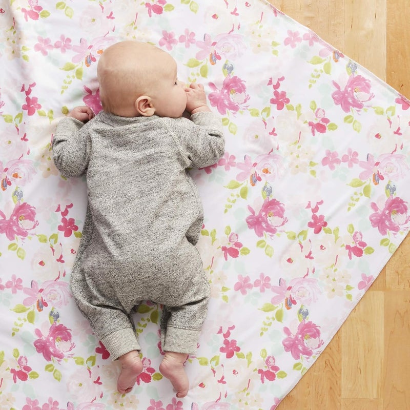 BreathableBaby Active Swaddle Blanket  Wrap 2 Pack  Narwhal and Gold Dots Lightweight Premium Activewear Fabric 47 x 47inch Extra Large MultiUse Blanket - Image 5