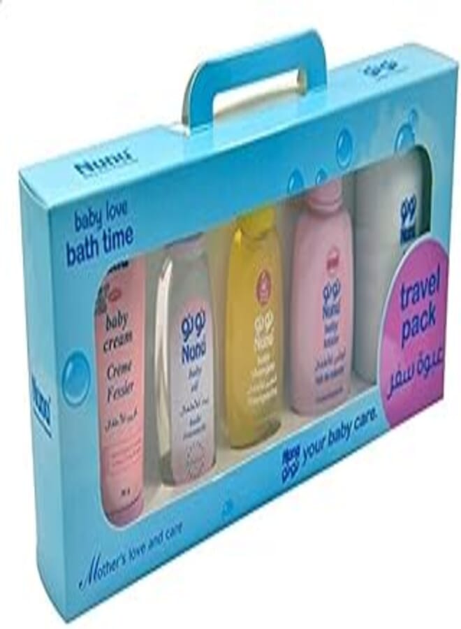 Nunu Gift Set Baby Care Products, 50ml - Set of 5